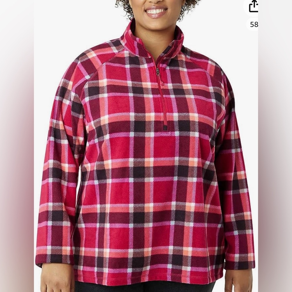 Eddie Bauer Women's Ultra Soft Fleece 1/4 Zip Long Sleeve Pullover